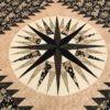 Mariner's Compass Quilt - Queen - Family Farm Handcrafts