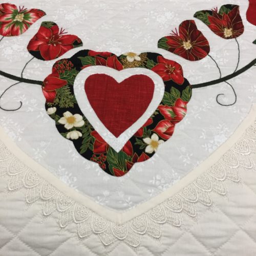 Lacy Heart of Roses Quilts - King - Family Farm Handcrafts