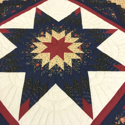 Log Cabin Lone Star Quilts - King - Family Farm Handcrafts