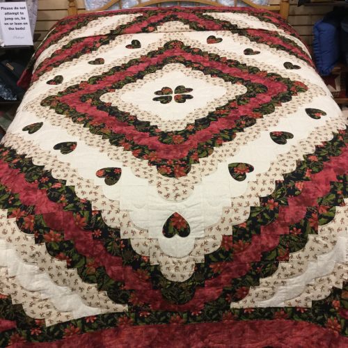 Hearts All Around Quilt - Queen - Family Farm Handcrafts