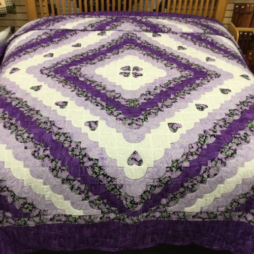 Hearts All Around Quilt - King - Family Farm Handcrafts