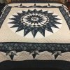 Sailor's Compass Quilt-King-Family Farm Handcrafts