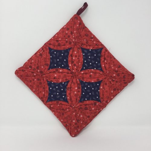 Cathedral Window Potholder-Family Farm Handcrafts