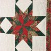 Christmas Colonial Star Quilt-Queen-Family Farm Handcrafts