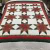 Christmas Colonial Star Quilt-Queen-Family Farm Handcrafts