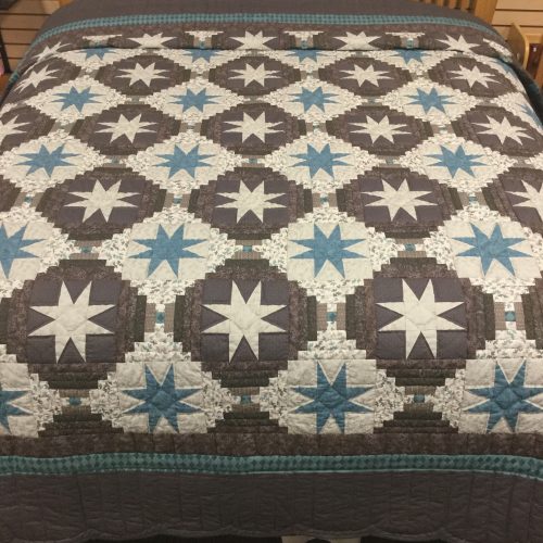 Eight Point Star Quilt-King-Family Farm Handcrafts