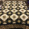 Eight Point Star Quilt-Queen-Family Farm Handcrafts