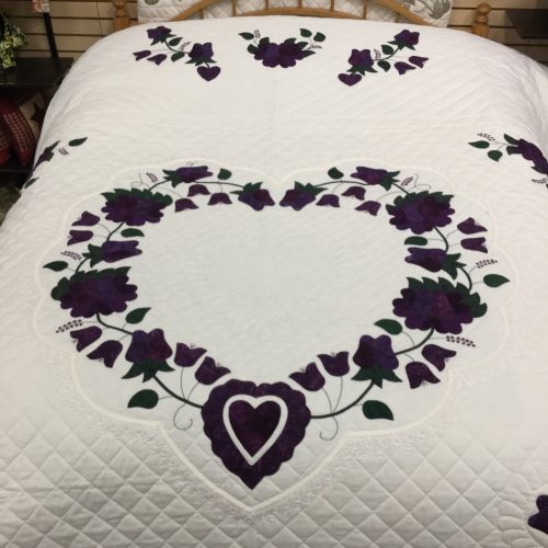 Lacy Heart of Roses Quilt-King-Family Farm Handcrafts