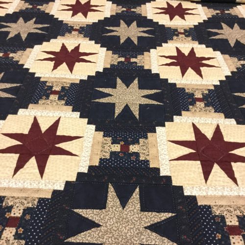 Eight Point Star Quilt - King - Family Farm Handcrafts