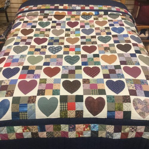Country Hearts Quilt-Queen-Family Farm Handcrafts