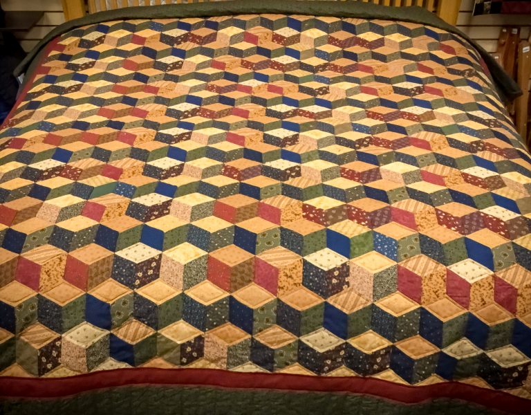 tumbling blocks amish handmade quilts for sale 2 1