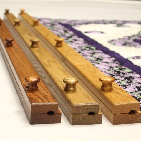 quilt hangers from family farm hadncrafts